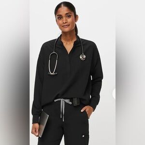 Women’s Black Rafaela Longsleeve Scrub Top